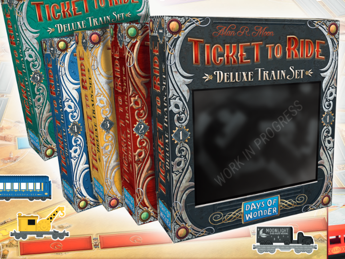TICKET TO RIDE 20TH ANNIVERSARY DELUXE TRAIN SET DISPLAY EN